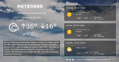 navojoa clima 14 días.